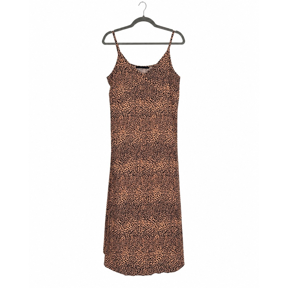 Jenni Kayne Slip Maxi Dress XXL Cheetah Leopard Print Viscose Animal Print NWOT